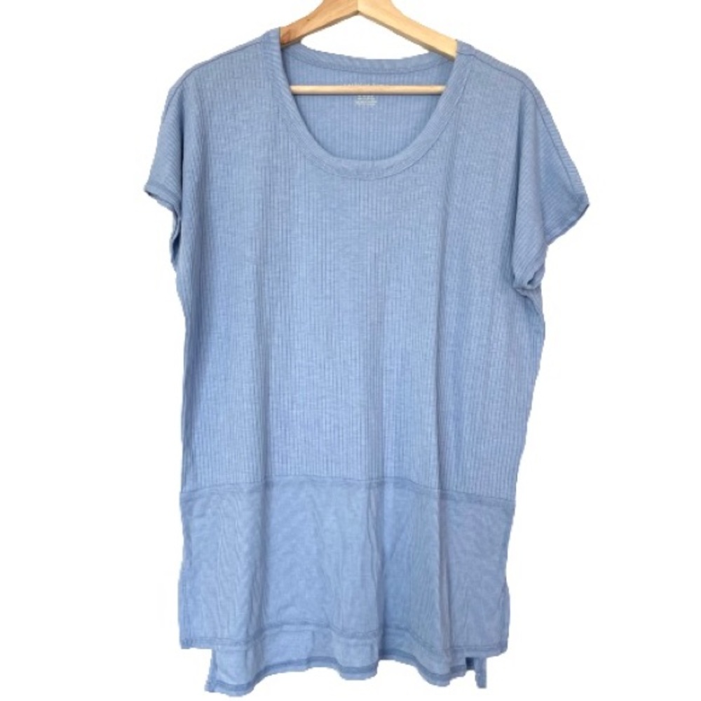 American Eagle Oversized Ribbed Jegging Tunic Tee